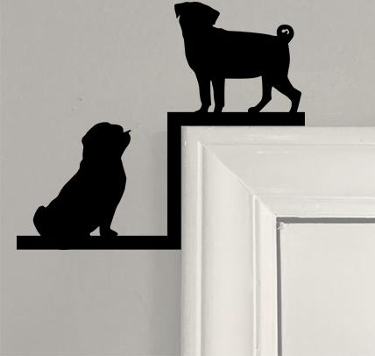 Pug Dogs Corner Accent