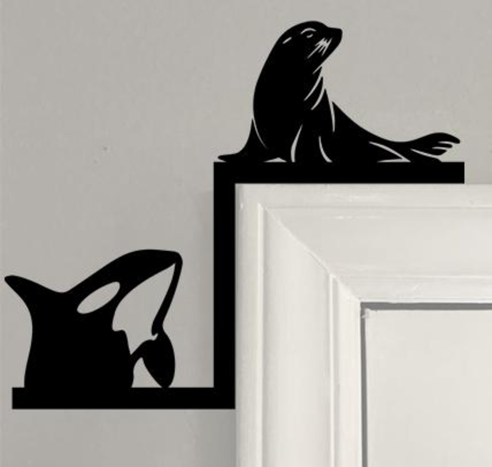 Seal And Orca Door Corner